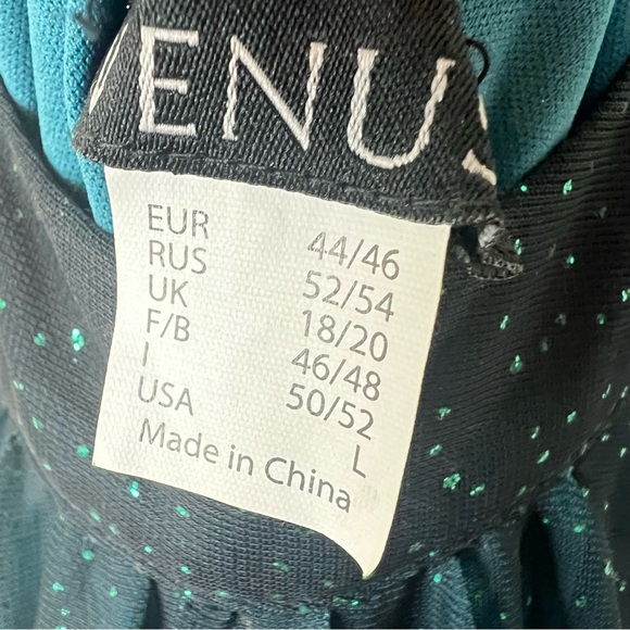 Venus Halter Neck Ombré Sheer Maxi Dress Glitter Fairycore Large Green Sparkly L - Picture 14 of 16